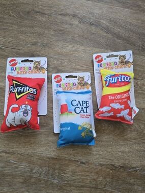 Catnip Kitty Chips Cat Toy Bundle - Set of 3